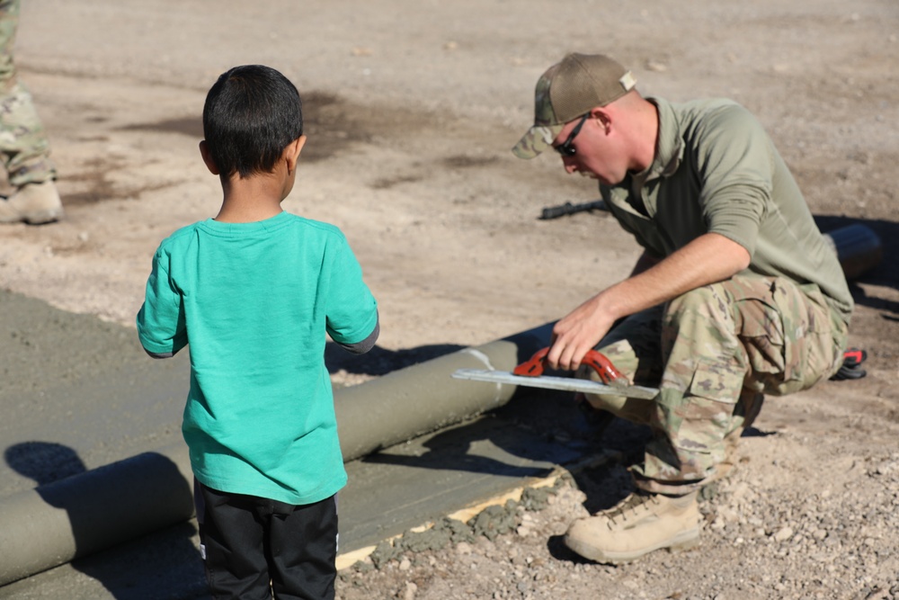 Task Force Holloman Improves Recreational Facilities for Afghan Evacuees