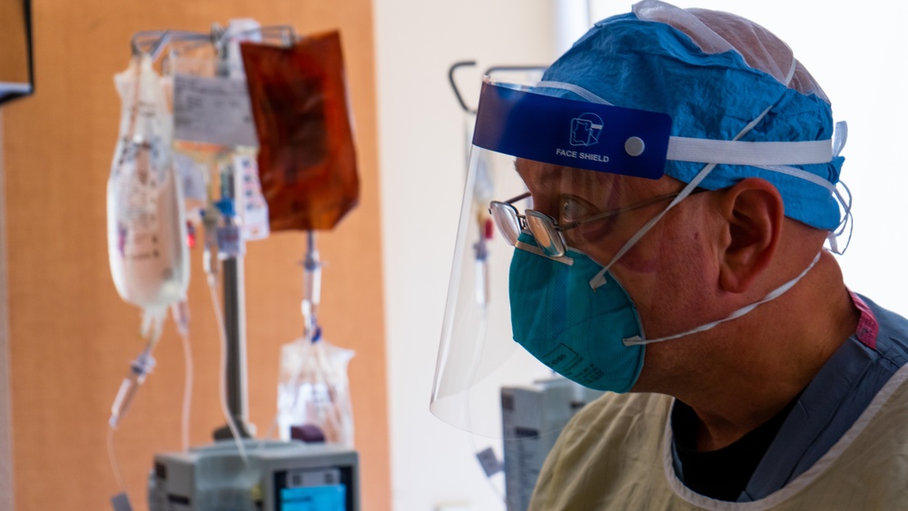 U.S. Army Medical Response Team shadows medical professionals at Beaumont, Hospital, Dearborn.