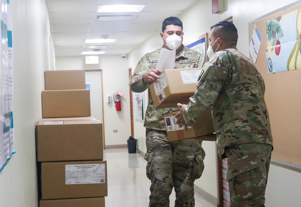 PRNG distribute COVID-19 vaccines for adults and pediatric populations