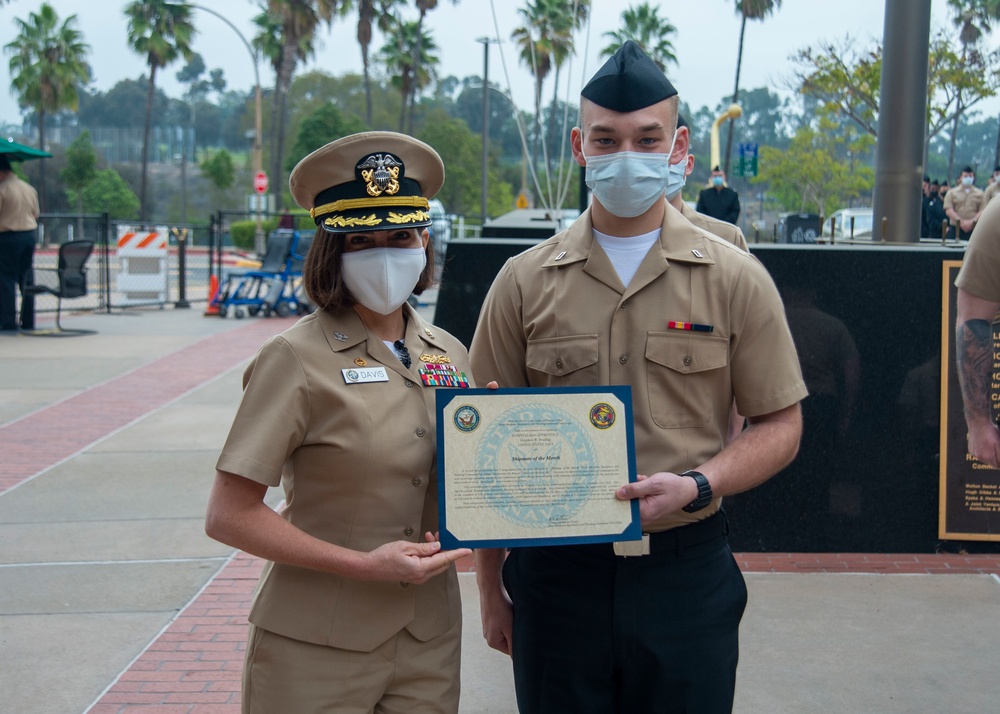 NMRTC San Diego Shipmate of the Month Award October 2021