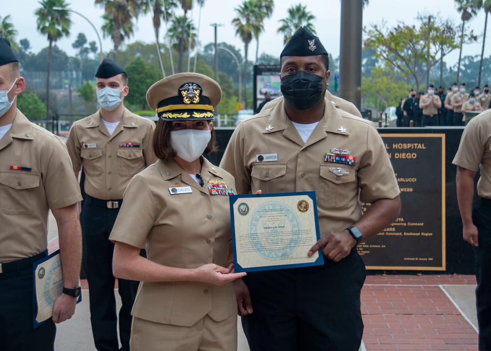 NMRTC San Diego Shipmate of the Month Award October 2021