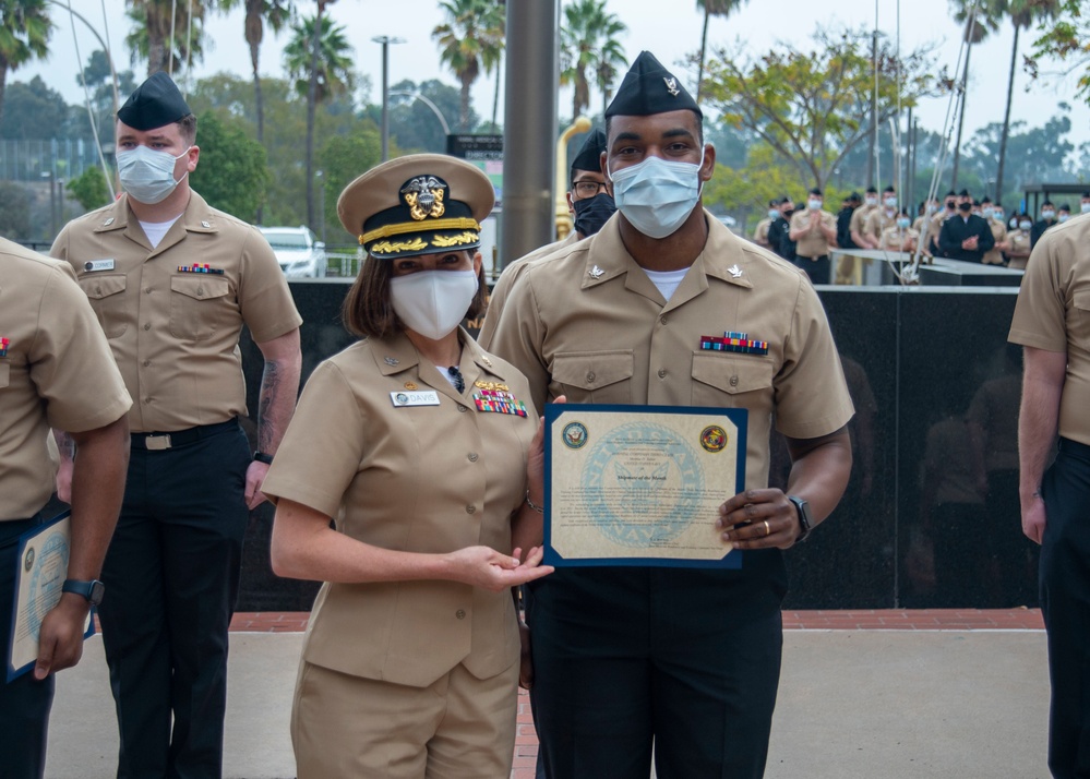 NMRTC San Diego Shipmate of the Month Award October 2021