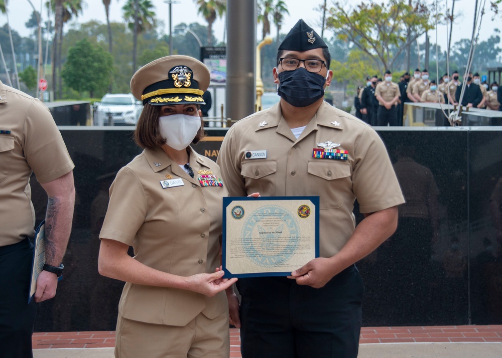 NMRTC San Diego Shipmate of the Month Award October 2021