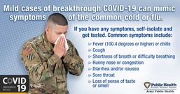 Not sure if it’s cold, flu or breakthrough COVID-19? Experts say: Get tested
