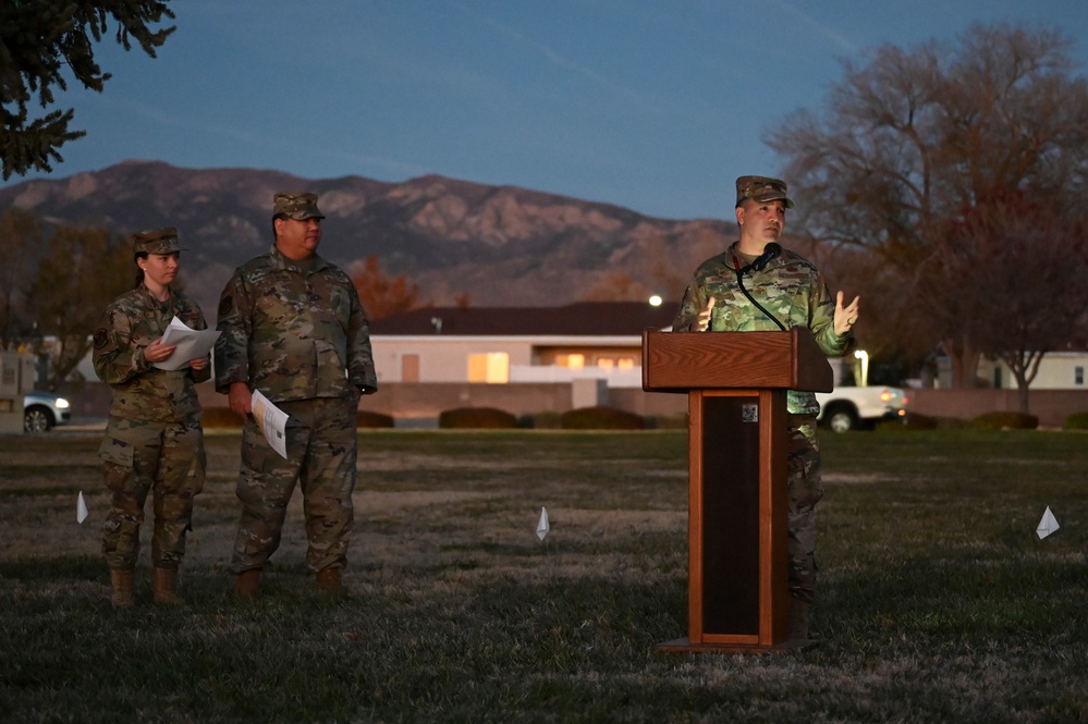 KAFB Chapel Hosts Tree and Menorah Lighting Ceremony