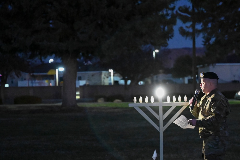 KAFB Chapel Hosts Tree and Menorah Lighting Ceremony