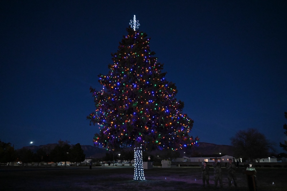 KAFB Chapel Hosts Tree and Menorah Lighting Ceremony