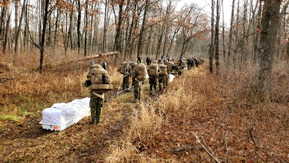 6th Marine Regiment Marines participate in Cold-Weather Operations Course training at Fort McCoy