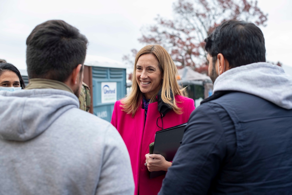 Congresswoman Mikie Sherrill visits Task Force Liberty