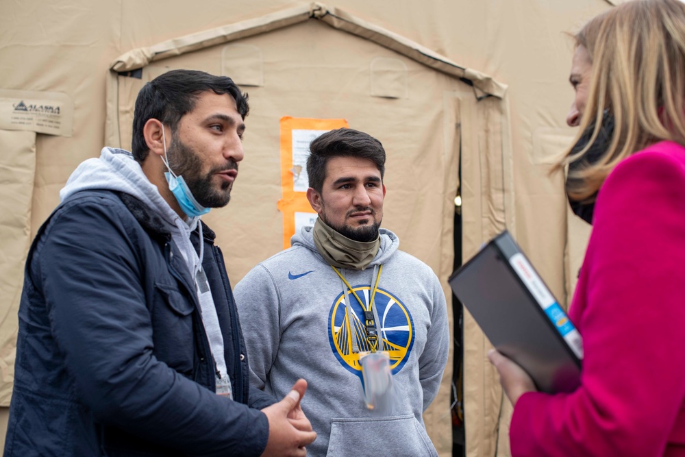 Congresswoman Mikie Sherrill visits Task Force Liberty