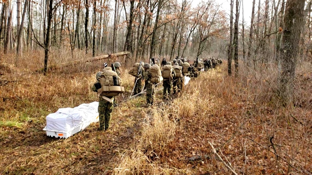 6th Marine Regiment Marines participate in Cold-Weather Operations Course training at Fort McCoy