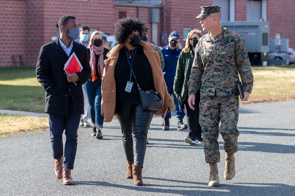 Professional Staffers visit TF Quantico
