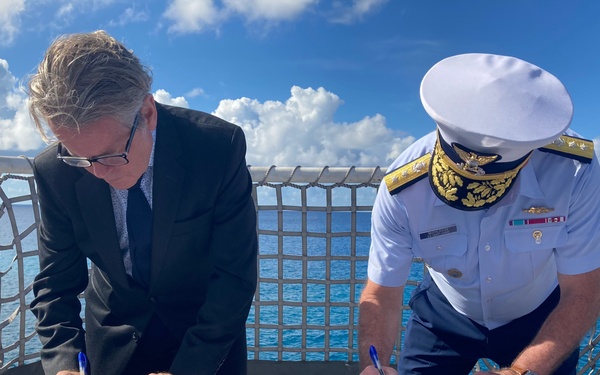 Coast Guard, royal Turks and Caicos Island police force sign Memorandum of Understanding on Turks and Caicos Islands