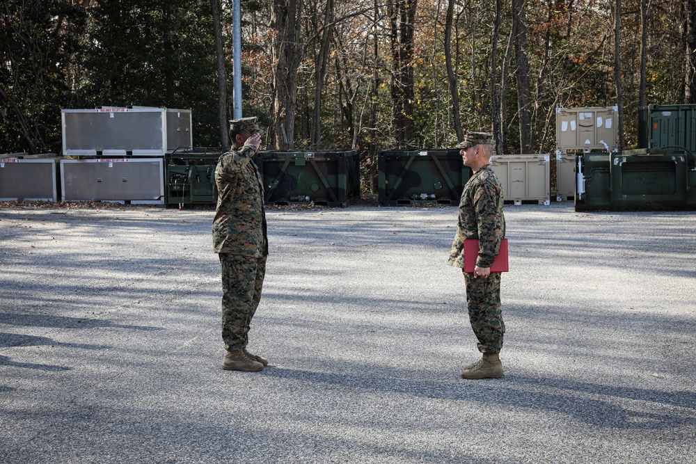 Gunnery Sgt. Martinez Award Ceremony