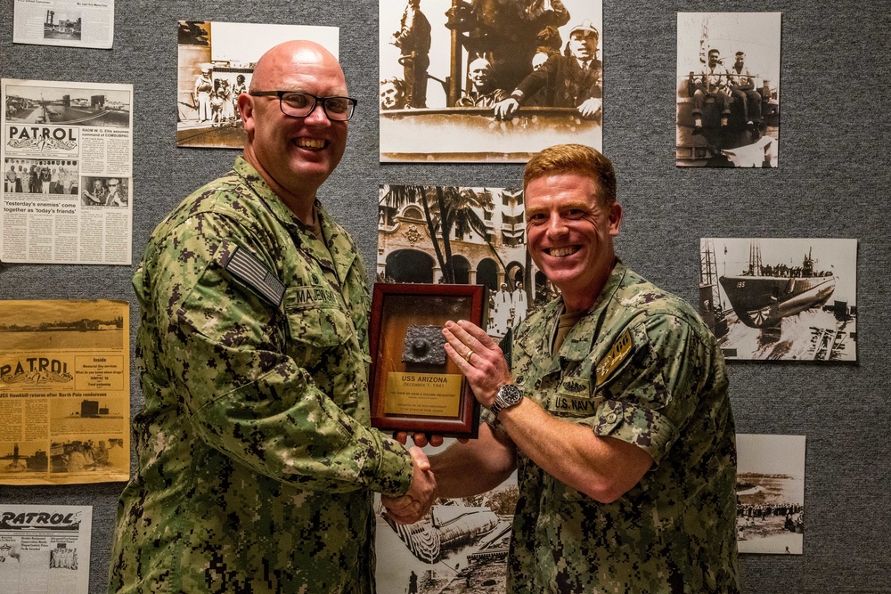 USS Charlotte Receives Arizona Relic