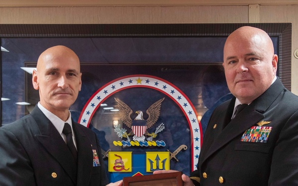 Amphibious Squadron 11 presents USS Arizona relics to ships