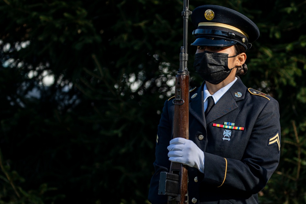 Honors rendered to 1st Lt. Juan Fajardo