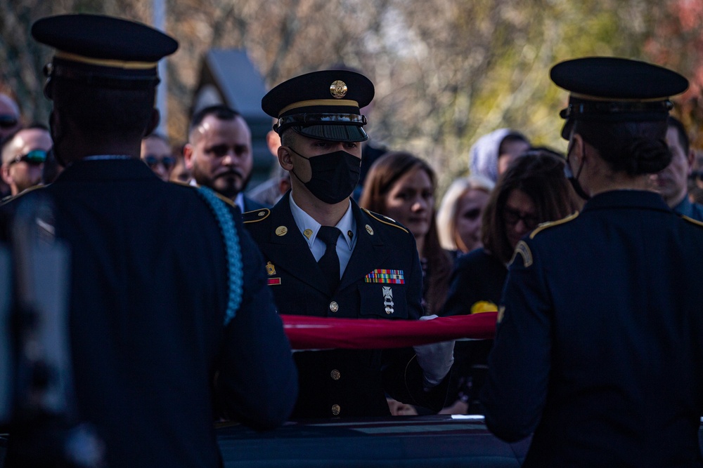 Honors rendered to 1st Lt. Juan Fajardo