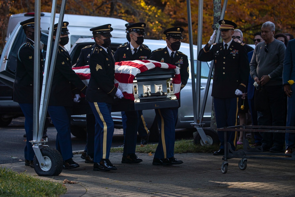 Honors rendered to 1st Lt. Juan Fajardo