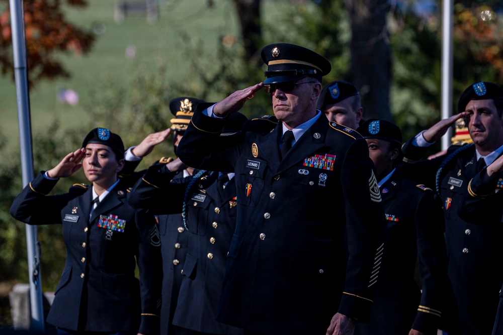 Honors rendered to 1st Lt. Juan Fajardo