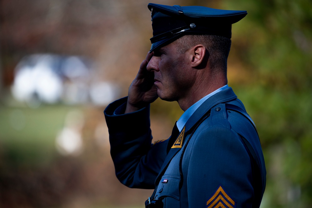 Honors rendered to 1st Lt. Juan Fajardo