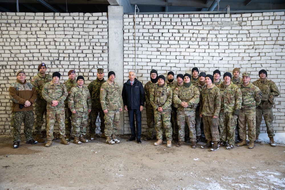 U.S. Ambassador to the Republic of Latvia visits ‘Burts Knights’ during Winter Shield 2021