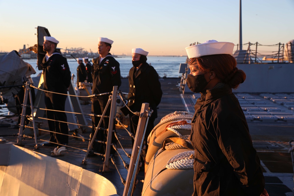 USS Gravely Deploys