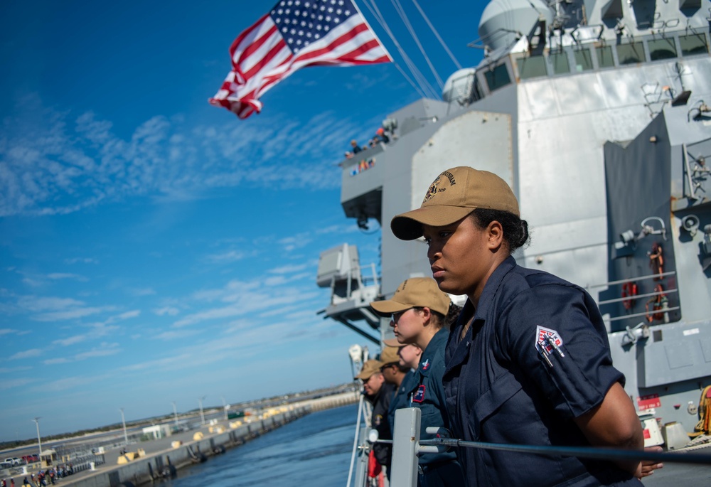 USS Jason Dunham Deploys