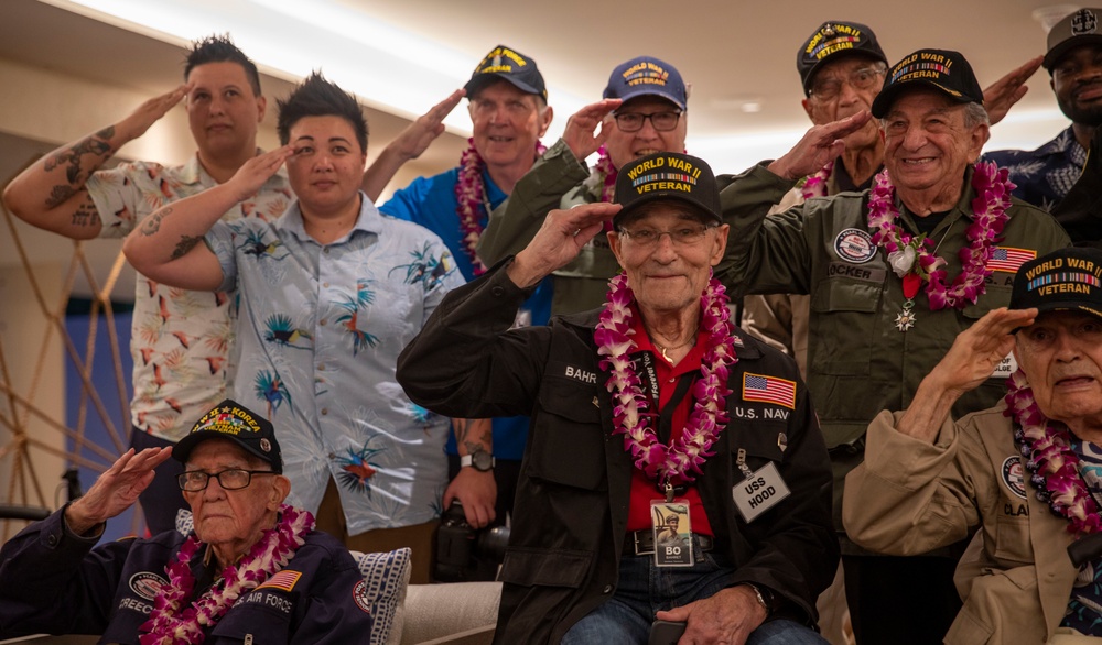 World War II Veterans Welcomed in Hawaii for the 80th Anniversary Pearl Harbor Remembrance