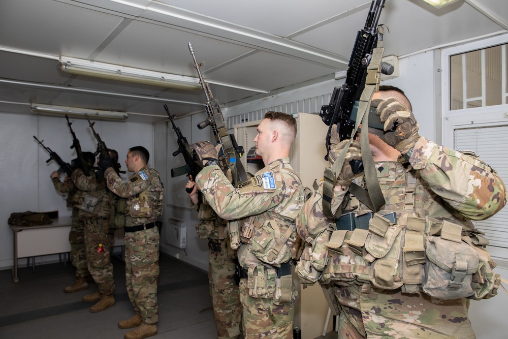 KFOR RC-E Maneuver Battalion Conducts Polish Firearms Training