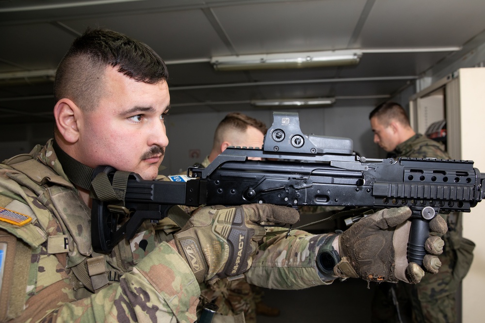 KFOR RC-E Maneuver Battalion Conducts Polish Firearms Training