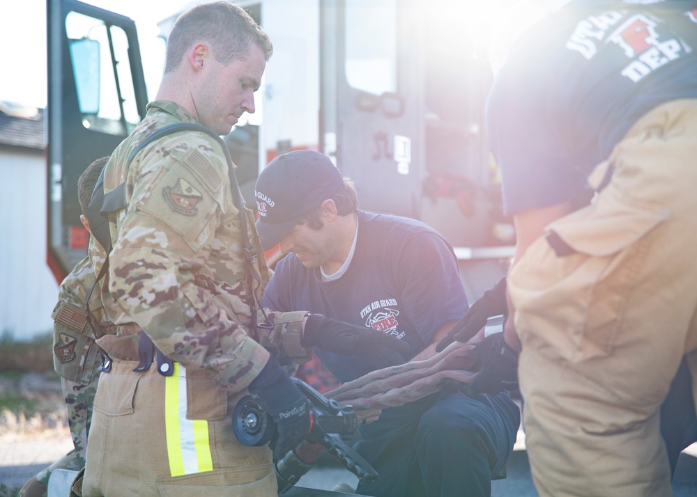 151st EOD trains with UTANG Emergency Management and Fire Department