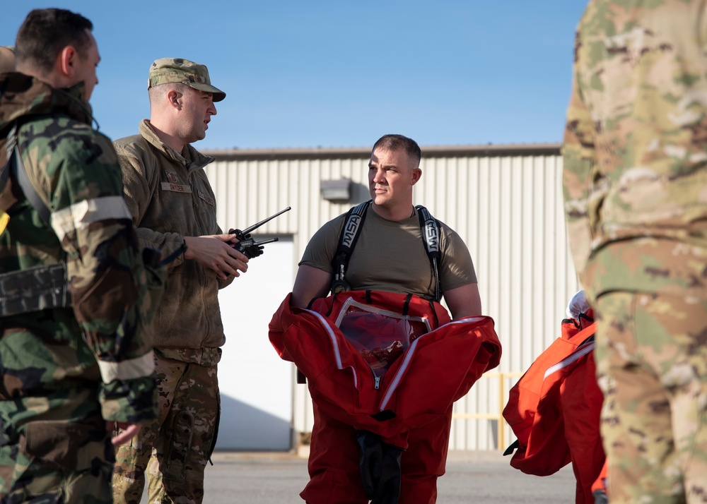 151st EOD trains with UTANG Emergency Management and Fire Department