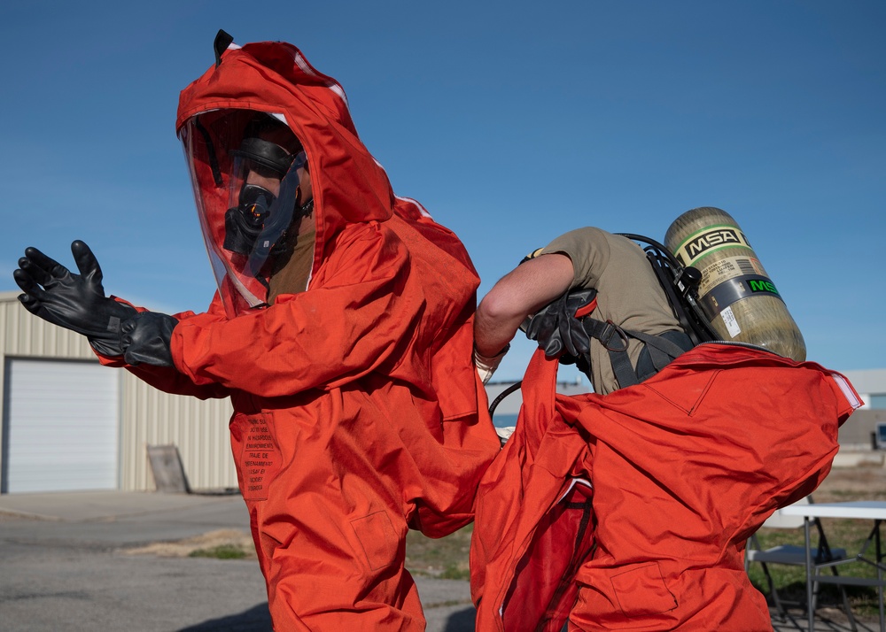 151st EOD trains with UTANG Emergency Management and Fire Department