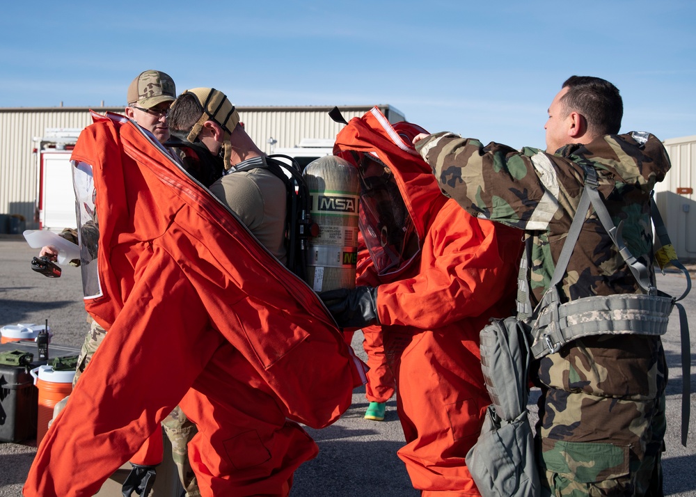 151st EOD trains with UTANG Emergency Management and Fire Department