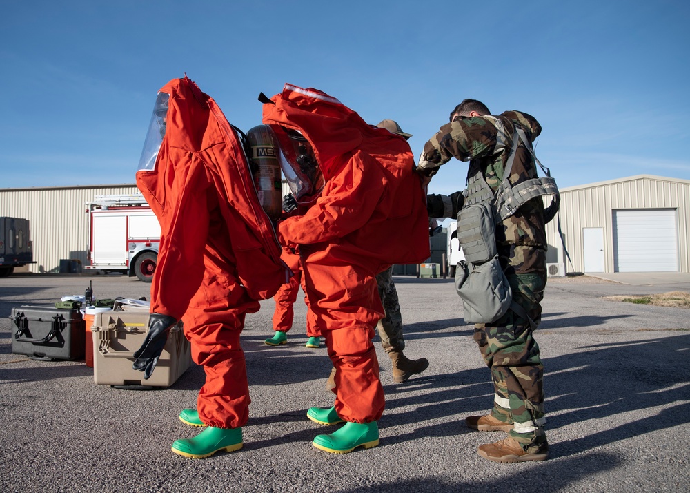 151st EOD trains with UTANG Emergency Management and Fire Department