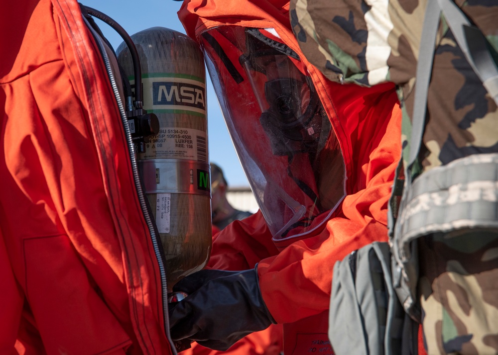 151st EOD trains with UTANG Emergency Management and Fire Department