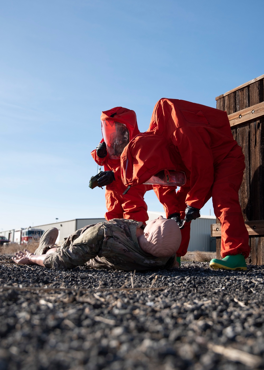 151st EOD trains with UTANG Emergency Management and Fire Department