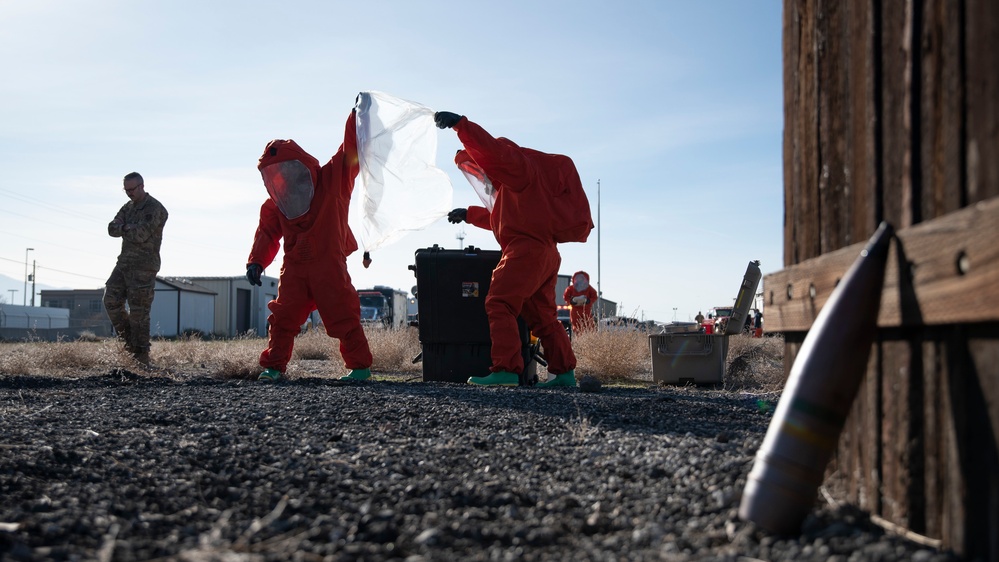 151st EOD trains with UTANG Emergency Management and Fire Department