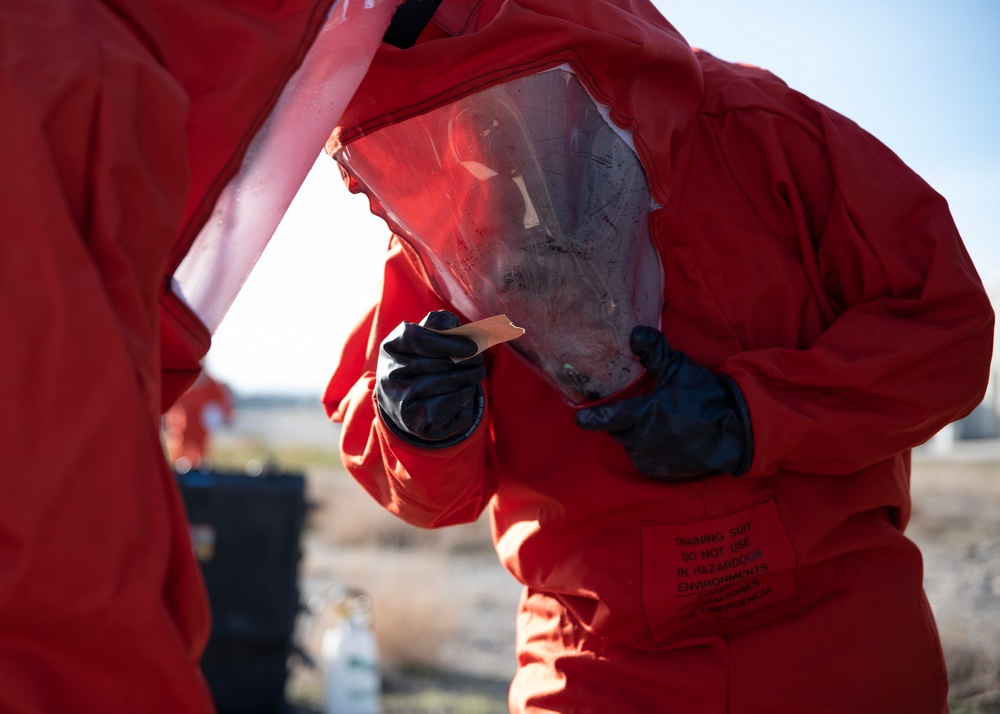 151st EOD trains with UTANG Emergency Management and Fire Department