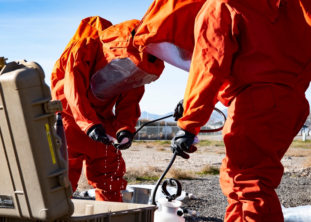 151st EOD trains with UTANG Emergency Management and Fire Department