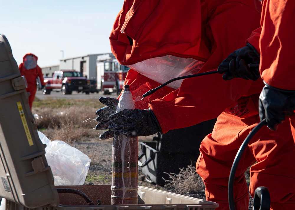 151st EOD trains with UTANG Emergency Management and Fire Department