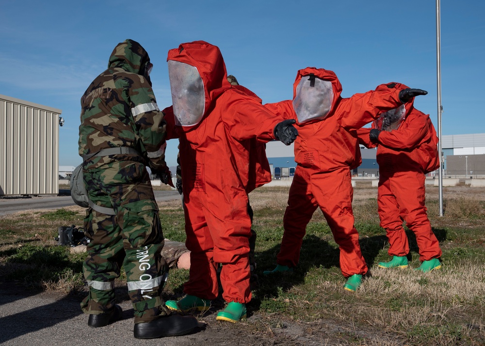 151st EOD trains with UTANG Emergency Management and Fire Department