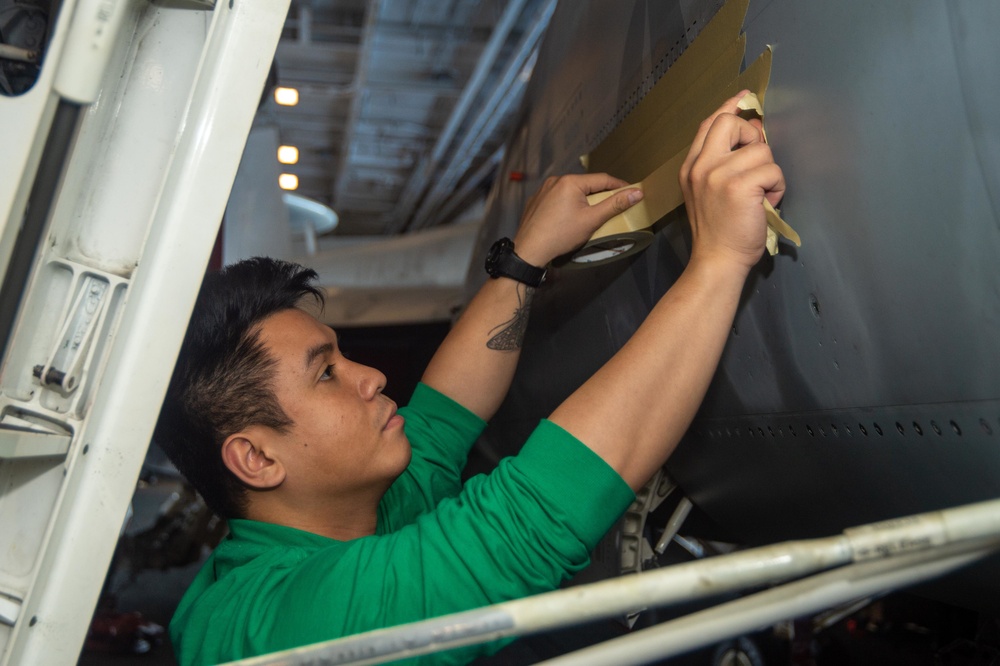 Truman is operating as part of the Harry S. Truman Carrier Strike Group in the Atlantic Ocean