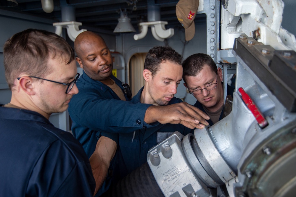 Truman is operating as part of the Harry S. Truman Carrier Strike Group in the Atlantic Ocean