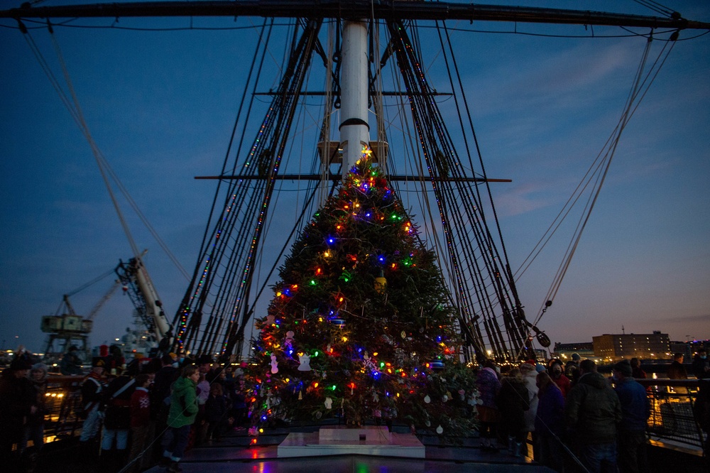 USS Constitution Tree Lighting