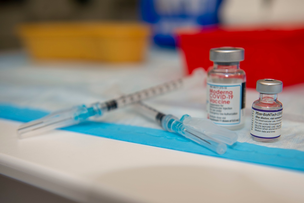 Airmen of the 163d Attack Wing receive the COVID-19 Vaccine