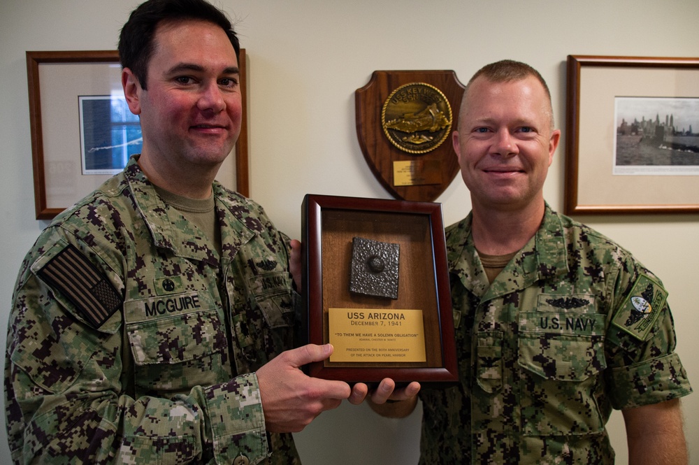 USS Key West Receives Arizona Relic