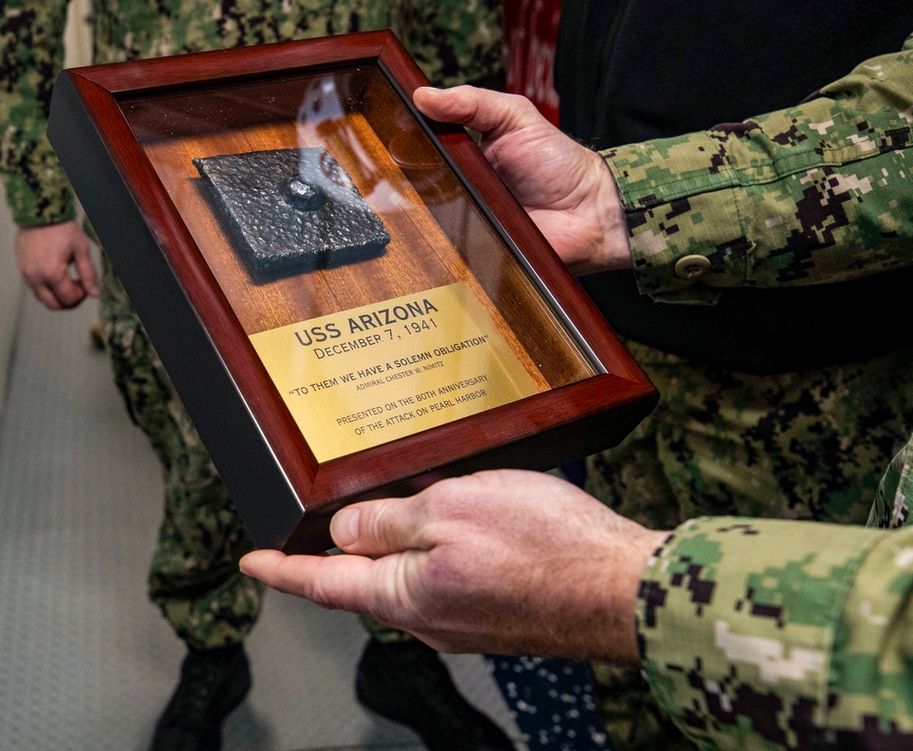 USS Arizona Relic Presentation