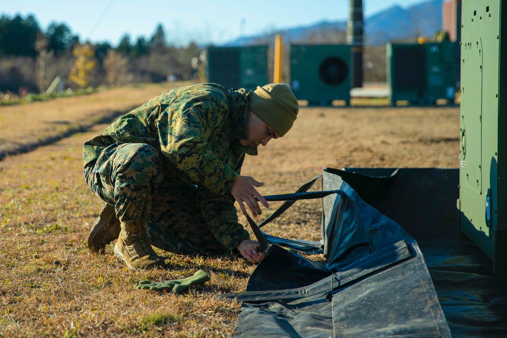 U.S. Marines and Sailors prepare equipment for exercise Resolute Dragon 21
